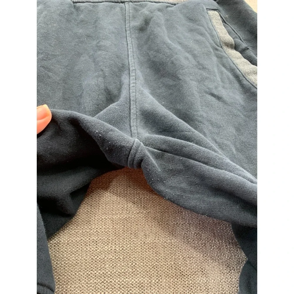Air Jordan Sweat Shorts Mens‎ M Navy Blue Fleece Lined Ribbed Hem Elastic Waist